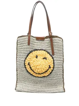 Anya Hindmarch: Белая сумка-шоппер 