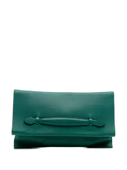 Hermès Pre-Owned: Зелёный клатч 