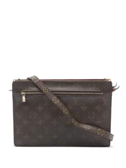 Louis Vuitton Pre-Owned: Коричневый клатч 