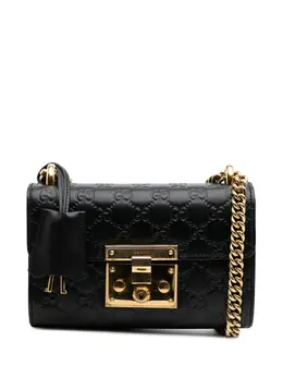 Gucci Pre-Owned: Чёрная сумка через плечо 