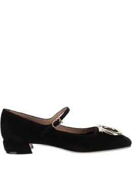 Ferragamo: Чёрные балетки 