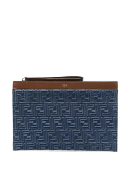 FENDI: Голубой клатч 