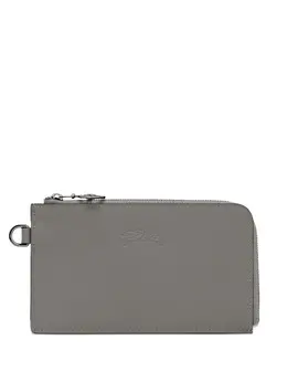 Longchamp: Серый клатч  Le Pliage