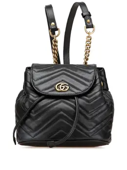 Gucci Pre-Owned: Чёрный рюкзак 