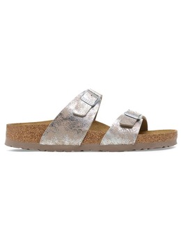 Birkenstock: Серебристые сабо  Sydney