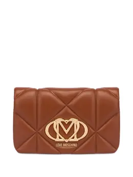 Love Moschino: Коричневый клатч 
