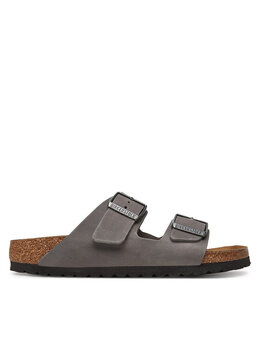 Birkenstock: Серые сабо  Arizona