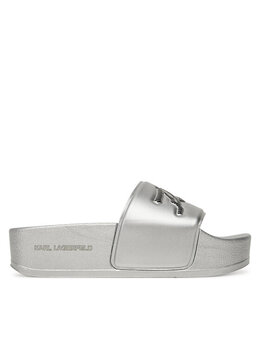 Karl Lagerfeld: Серебристые сабо 