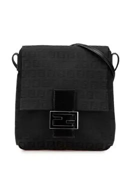 Fendi Pre-Owned: Чёрная сумка через плечо 