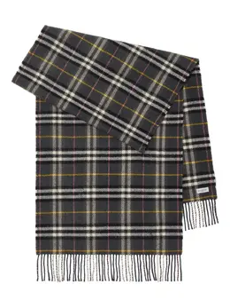 Burberry: Синий шарф 
