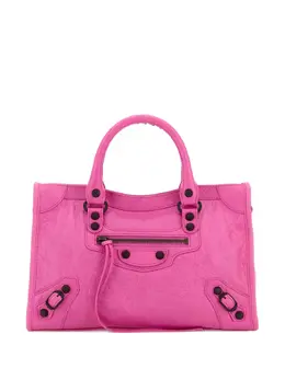 Balenciaga: Розовая сумка-шоппер 