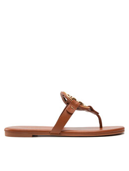 Tory Burch: Коричневые шлёпанцы  Miller