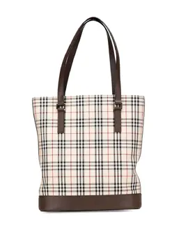 Burberry Pre-Owned: Коричневая сумка-шоппер 