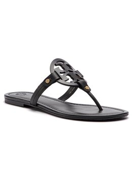 Tory Burch: Чёрные шлёпанцы  Miller