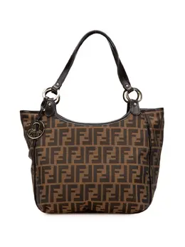 Fendi Pre-Owned: Коричневая сумка-шоппер 