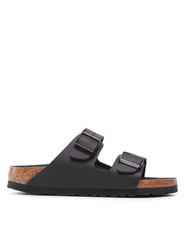 Birkenstock: Чёрные сабо  Arizona Birko Flor