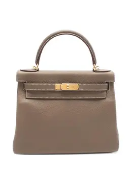 Hermès Pre-Owned: Коричневая сумка-шоппер 