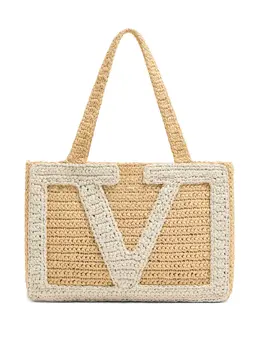 Valentino Garavani: Бежевая сумка 