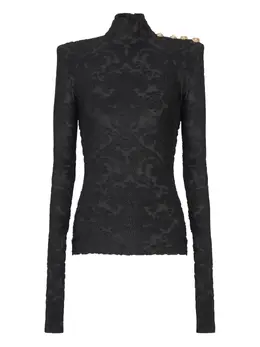 Balmain: Чёрный топ 