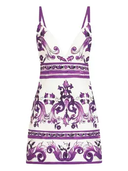 Dolce & Gabbana: Платье с принтом 