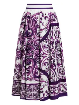 Dolce & Gabbana: Юбка  Majolica с принтом