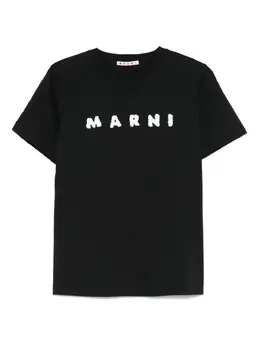 Marni: Чёрная футболка 