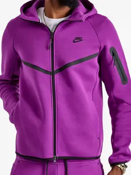 Nike: Фиолетовая толстовка  Windrunner