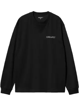 Carhartt WIP: Чёрная футболка  Detroit