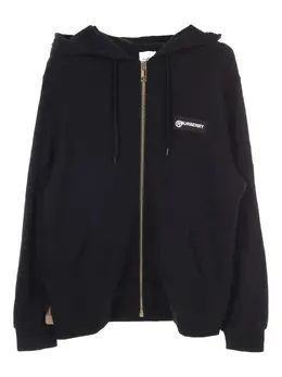 Burberry Pre-Owned: Чёрная толстовка 