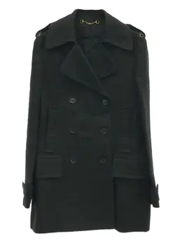 Gucci Pre-Owned: Чёрное пальто 