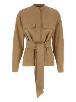 Max Mara: Бежевая куртка 