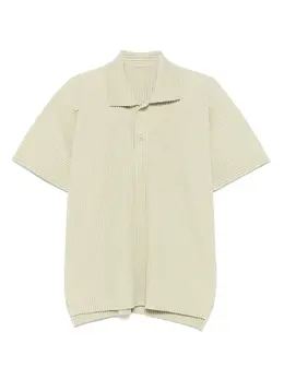 Homme Plissé Issey Miyake: Зелёная рубашка 