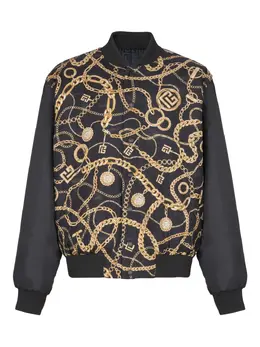 Balmain: Чёрная куртка 