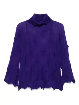 Issey Miyake Pre-Owned: Фиолетовый свитер 