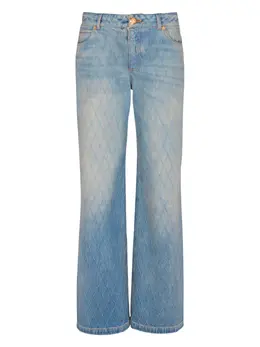 Balmain: Светлые джинсы 