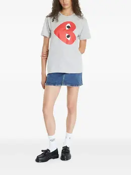 Comme Des Garçons Play: Светлая футболка  Heart