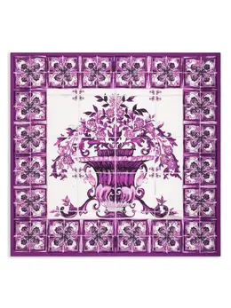 Dolce & Gabbana: Шарф  Majolica с принтом