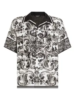 Dolce & Gabbana: Рубашка  Majolica с принтом