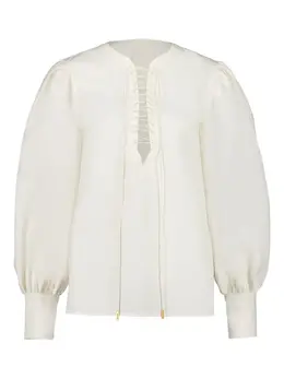 Givenchy: Кружевная блуза 