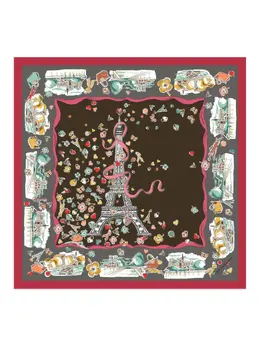 Longchamp: Коричневый шарф 