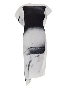 Issey Miyake: Платье с принтом 