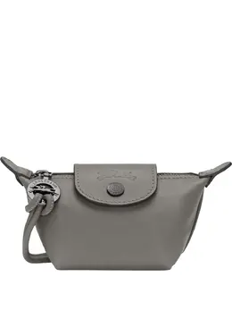 Longchamp: Серый кошелёк  Le Pliage