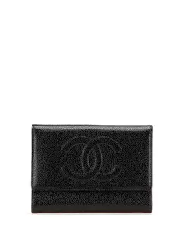 CHANEL Pre-Owned: Чёрный кошелёк 