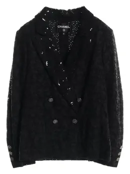 CHANEL Pre-Owned: Чёрная куртка 