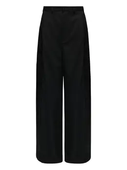 MM6 Maison Margiela: Чёрные брюки 