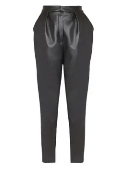 Balmain: Чёрные брюки 