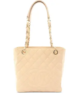 CHANEL Pre-Owned: Бежевая сумка 