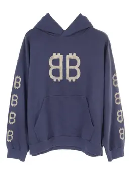 Balenciaga Pre-Owned: Синяя толстовка 