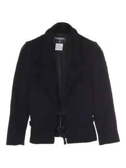 CHANEL Pre-Owned: Чёрная куртка 