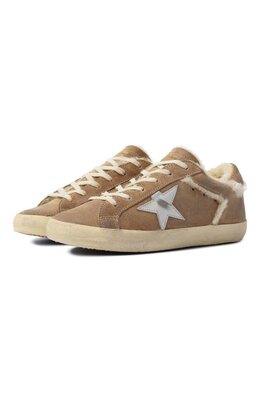 Golden Goose Deluxe Brand: Бежевые кеды  Super Star
